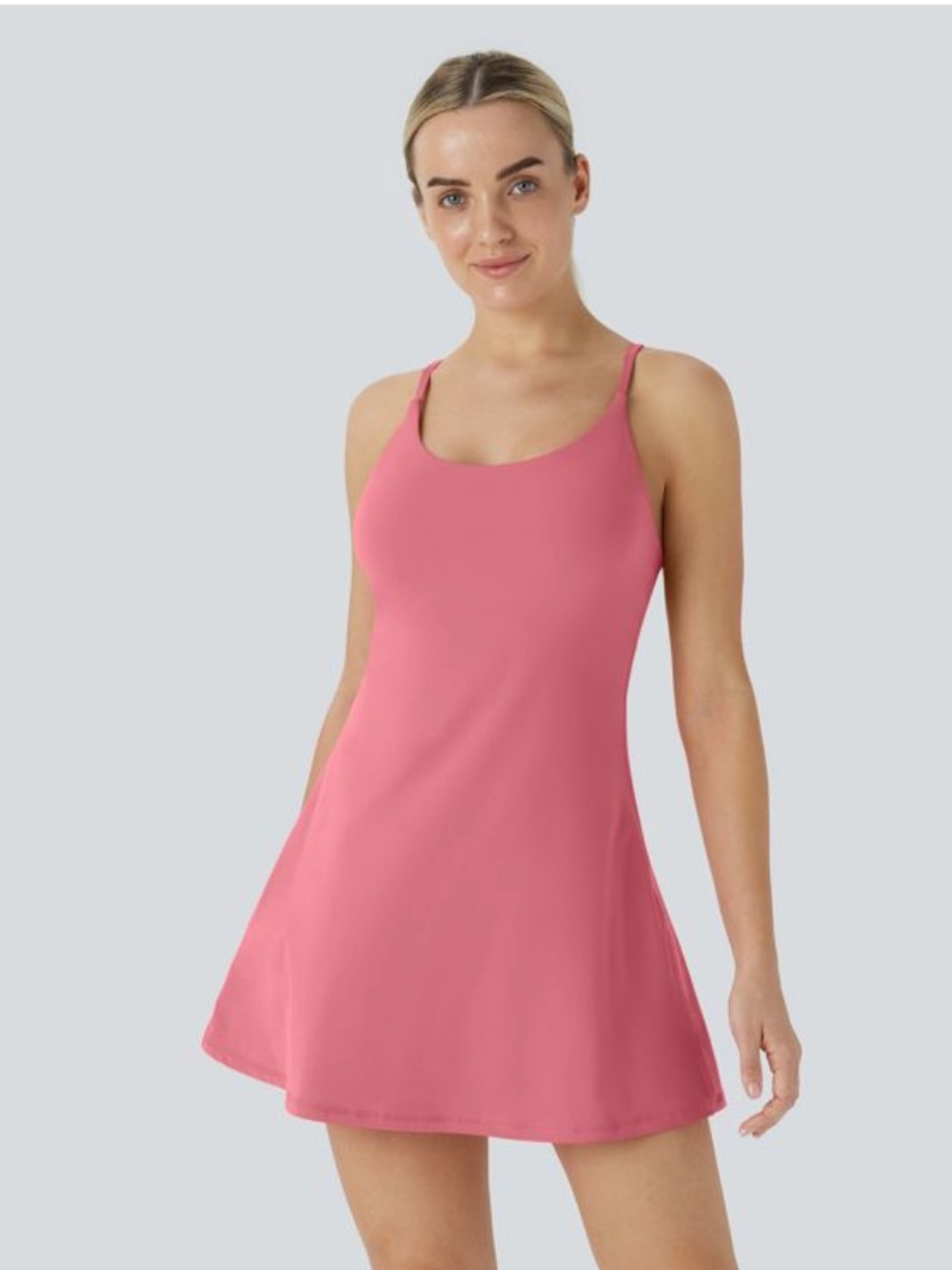 Halara Mom+Kid Collection- Girls SoftlyZero™ Plush Backless Active Dress